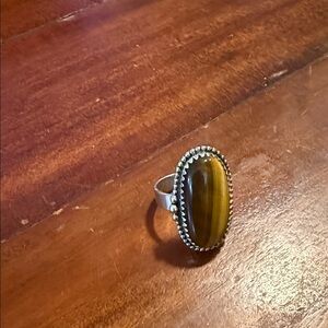 Beautiful Tigers eye in Sterling Silver